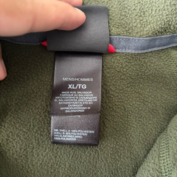 The North Face Mens Flashdry Fleece 1/2 zip Pullover Sweater Jacket Coat Sz L - Picture 4 of 7